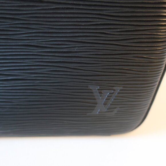 Authentic Womens Louis Vuitton Epi Sablons Black Vintage Leather Satchel Handbag - Picture 4 of 16
